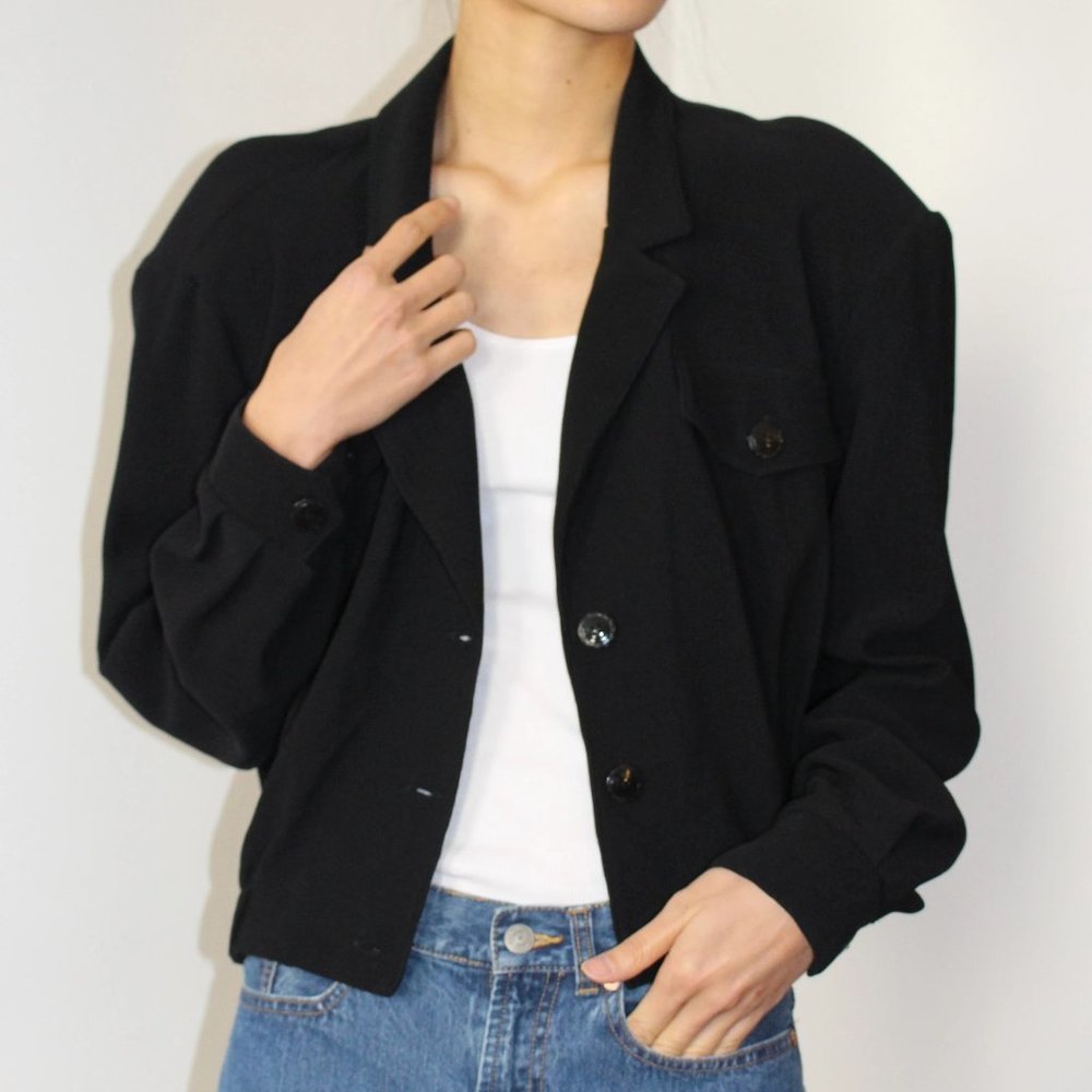 NWT VINTAGE Lightweight Ribbed Jacket XS-M - Picture 2 of 6